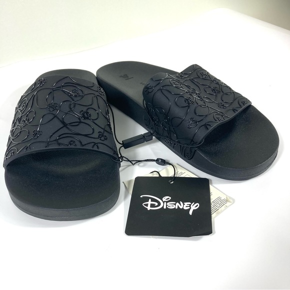 NWT Disney Mickey Mouse Slide Sandal Black Licensed - Picture 11 of 11